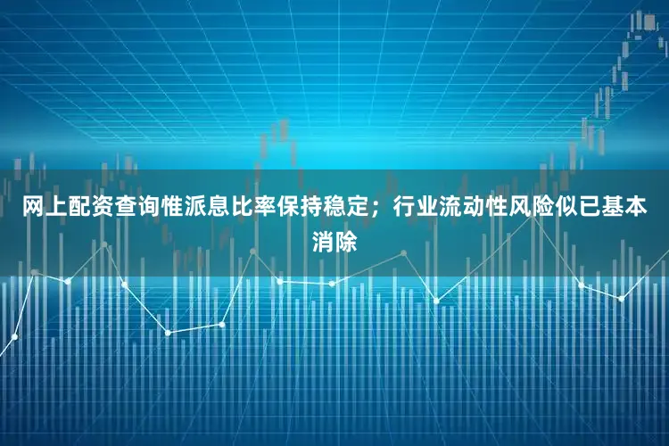 网上配资查询惟派息比率保持稳定；行业流动性风险似已基本消除